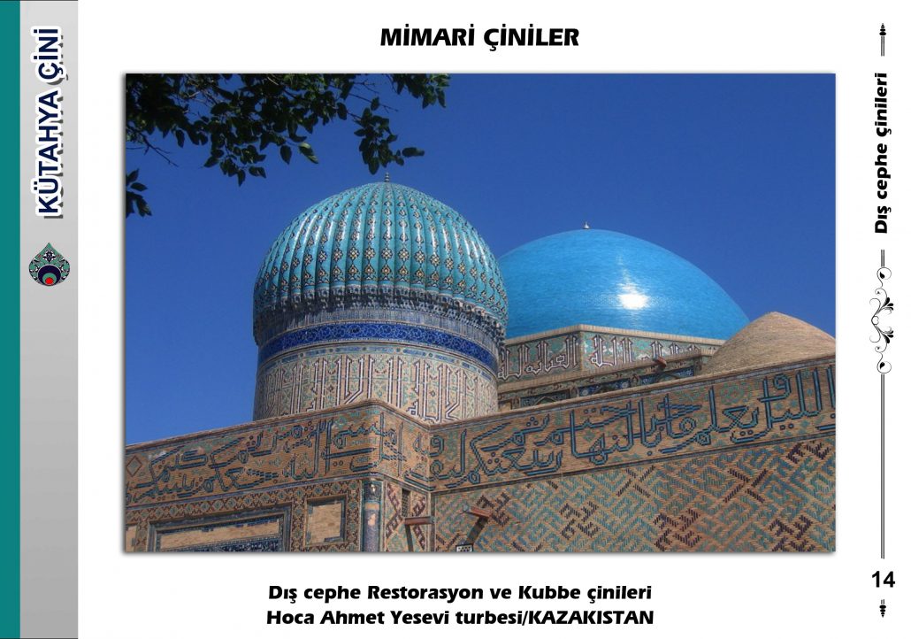 Porselen Kubbe Çinileri I Kütahya Çini